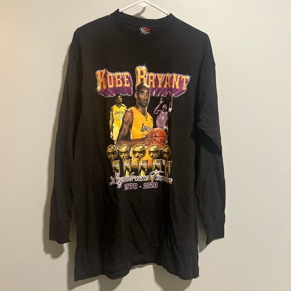 Kobe Bryant printed legends are forever black long sleeve shirt 2XL men’s sports - Picture 7 of 15